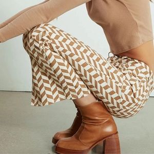 NWT PacSun Brown Chevron Low Rise Straight Leg Jeans Size 23